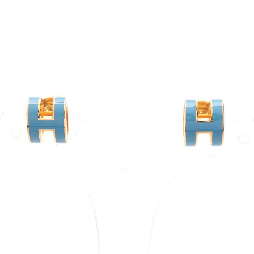 HERMES Blue Earrings